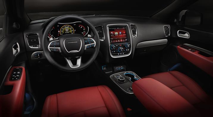 2017 Dodge Durango Red Nappa Leather Seating and Dash Interior